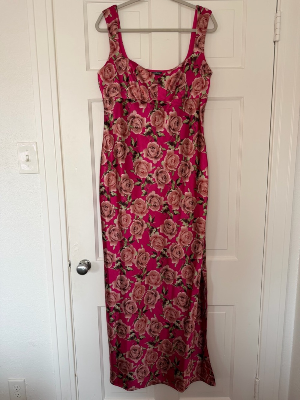 wild fable Pink Rose-Print Maxi Dress